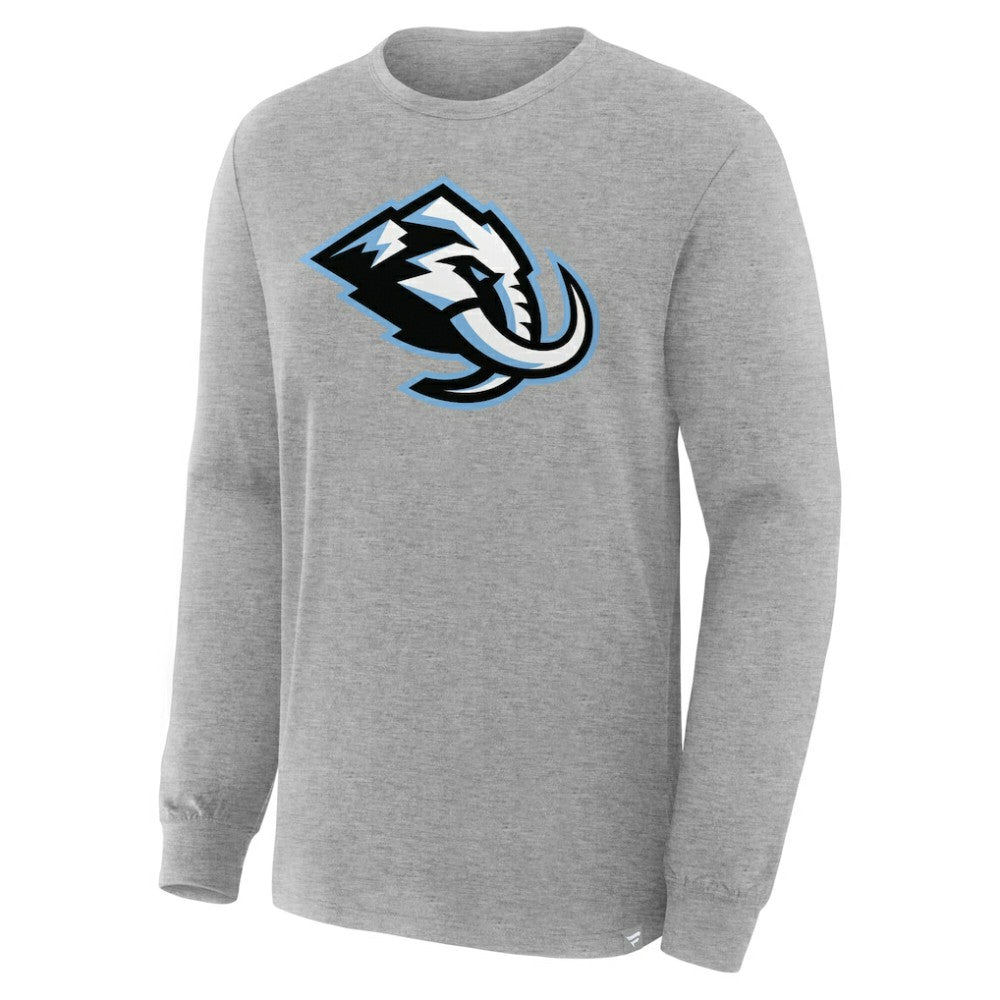 Utah Mammoth - Fanatics Primary Logo Legacy Long Sleeve T-Shirt Heather Gray