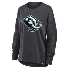 Utah Mammoth - Fanatics Women's Primary Logo Legacy Long Sleeve T-Shirt Heather Charcoal