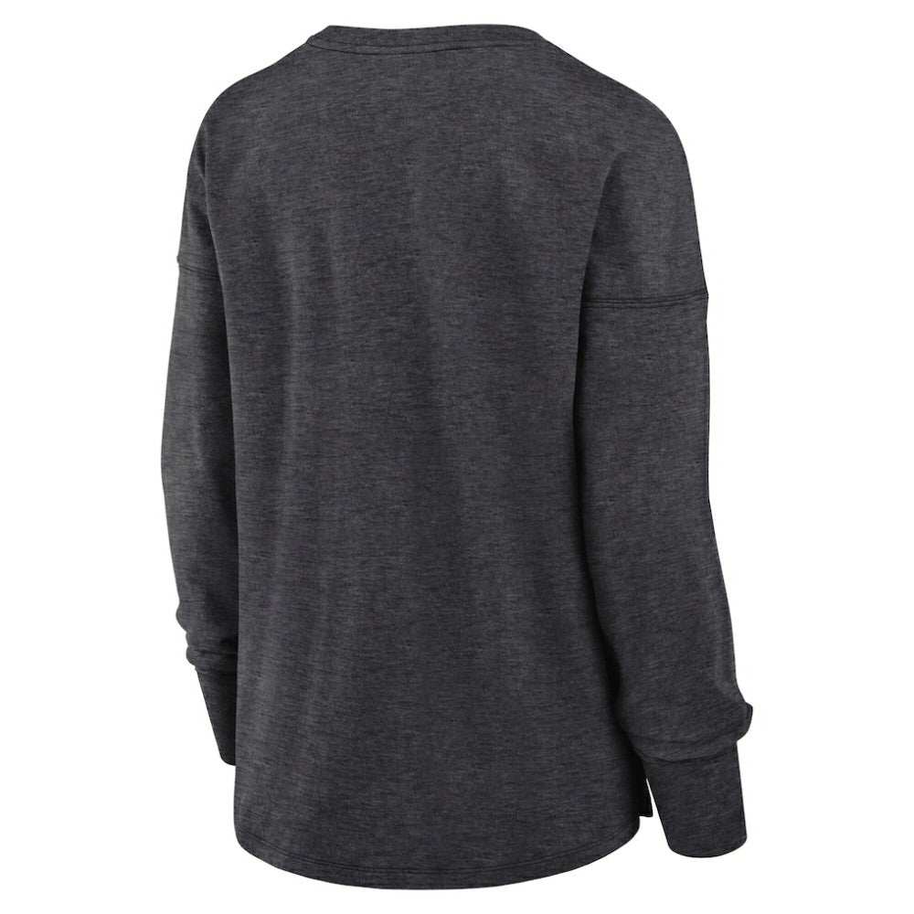Utah Mammoth - Fanatics Women's Primary Logo Legacy Long Sleeve T-Shirt Heather Charcoal