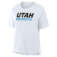 Utah Mammoth - Fanatics Women's Wordmark Legacy T-Shirt White