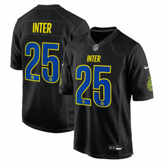 Nike Inter Milan 2025 Soccer x NFL Game Jerseys - Black
