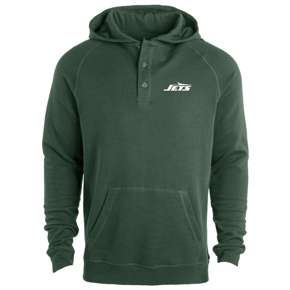 New York Jets Dunbrooke Montana Raglan Thermal Hoodie Green - NFL