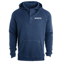 New England Patriots Dunbrooke Montana Raglan Thermal Hoodie Navy - NFL
