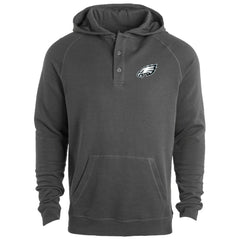 Philadelphia Eagles Dunbrooke Montana Raglan Thermal Hoodie Gray - NFL