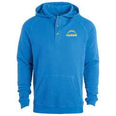 Los Angeles Chargers Dunbrooke Montana Raglan Thermal Hoodie Royal - NFL