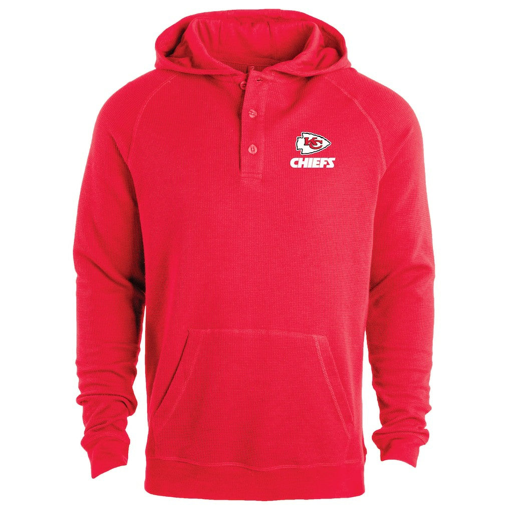 Kansas City Chiefs Dunbrooke Montana Raglan Thermal Hoodie Red - NFL