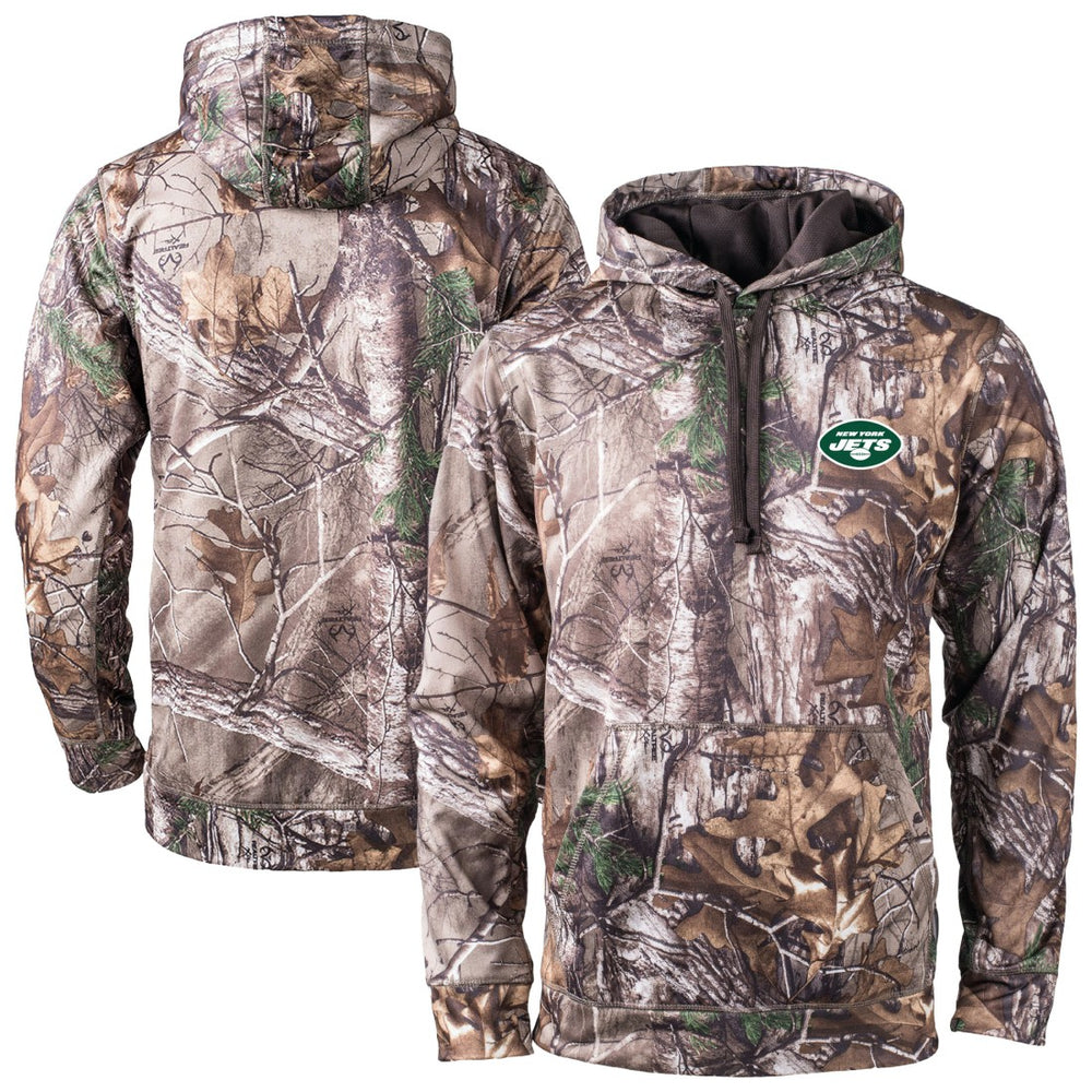 New York Jets Dunbrooke Champion Tech Fleece Hoodie Camo - NFL