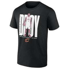 NBA - Evan Mobley Cleveland Cavaliers 2025 NBA Defensive Player of the Year T-Shirt - Black