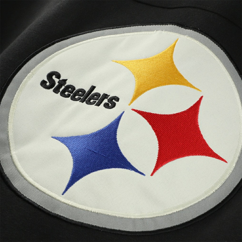 Pittsburgh Steelers '47 Big & Tall Split Zone Cornerback V-Neck Hoodie Black - 47 brand