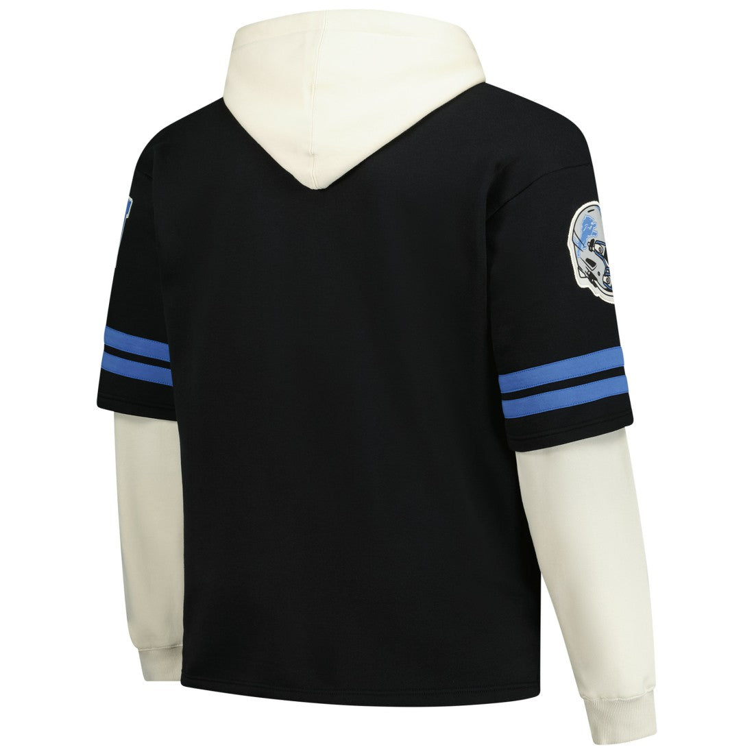 Detroit Lions '47 Big & Tall Split Zone Cornerback V-Neck Hoodie Black - 47 brand