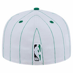 New Era - Boston Celtics Wordmark Pinstripe 59FIFTY Fitted Hat - White