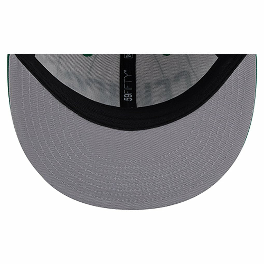 New Era - Boston Celtics Wordmark Pinstripe 59FIFTY Fitted Hat - White