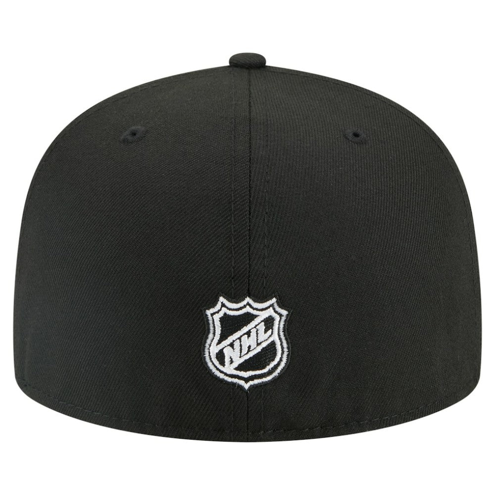 Detroit Red Wings - New Era Faded Lines 59FIFTY Fitted Hat Black