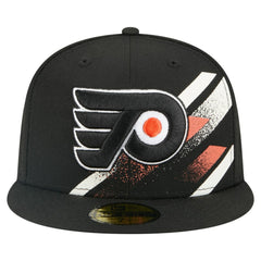 Philadelphia Flyers - New Era Faded Lines 59FIFTY Fitted Hat Black