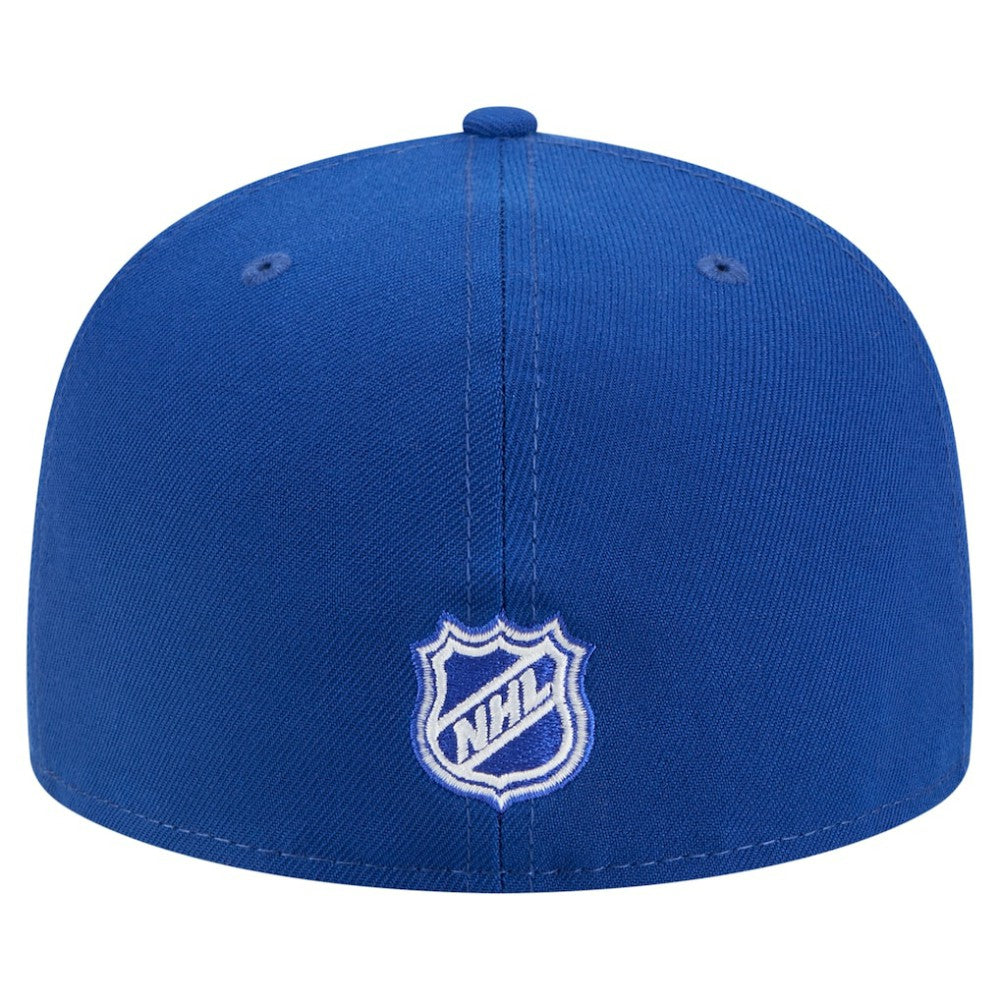 New York Rangers New Era Faded Lines 59FIFTY Fitted Hat Blue