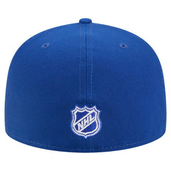 New York Rangers New Era Faded Lines 59FIFTY Fitted Hat Blue
