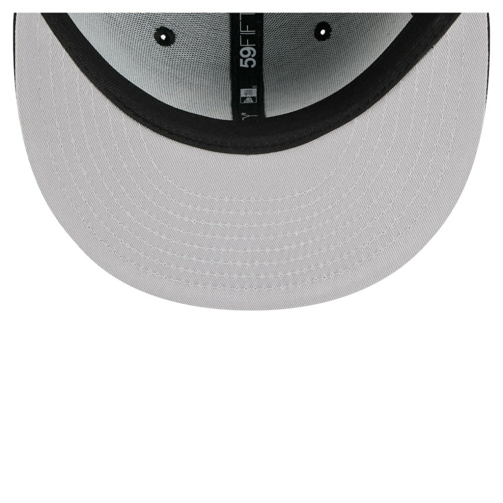 Chicago Blackhawks New Era Faded Lines 59FIFTY Fitted Hat Black