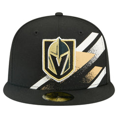 Vegas Golden Knights New Era Faded Lines 59FIFTY Fitted Hat Black