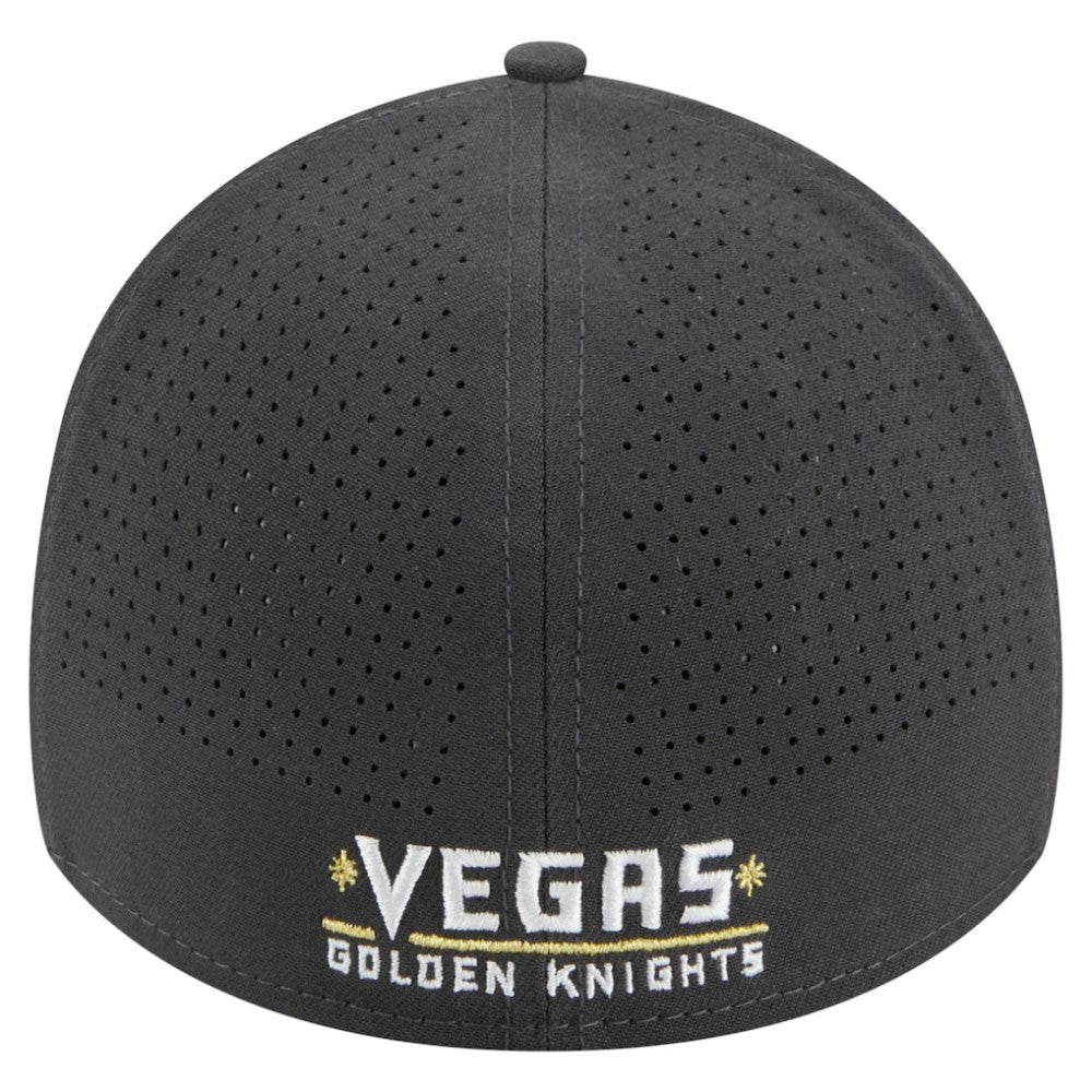 Vegas Golden Knights New Era Zig Zag 39THIRTY A-Frame Perforated Flex Hat Gray