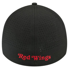 Detroit Red Wings - New Era 39THIRTY A-Frame Perforated Flex Hat Black
