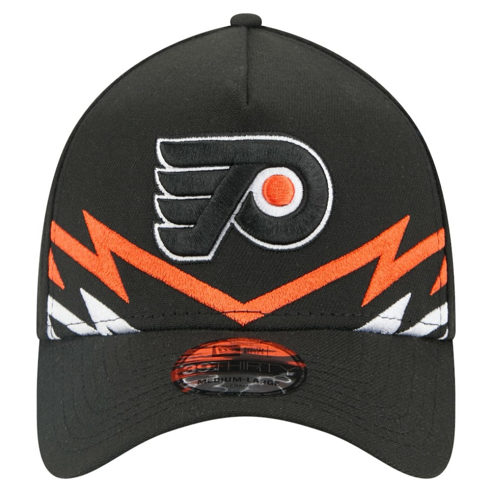 Philadelphia Flyers - New Era 39THIRTY A-Frame Perforated Flex Hat Black