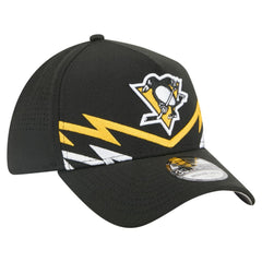 Pittsburgh Penguins New Era 39THIRTY A-Frame Perforated Flex Hat Black
