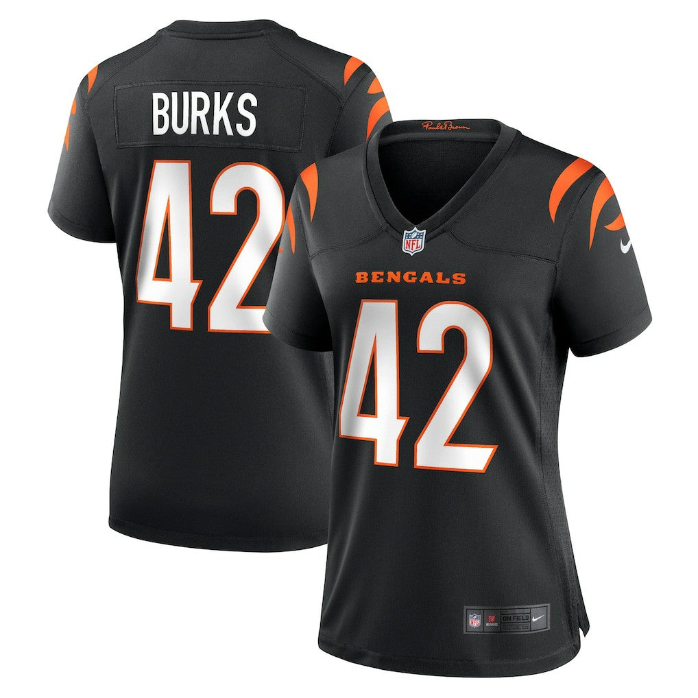 Oren Burks Cincinnati Bengals Women's Team Game Jersey Black - Nike