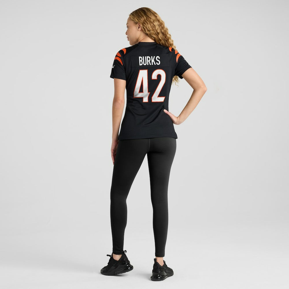 Oren Burks Cincinnati Bengals Women's Team Game Jersey Black - Nike
