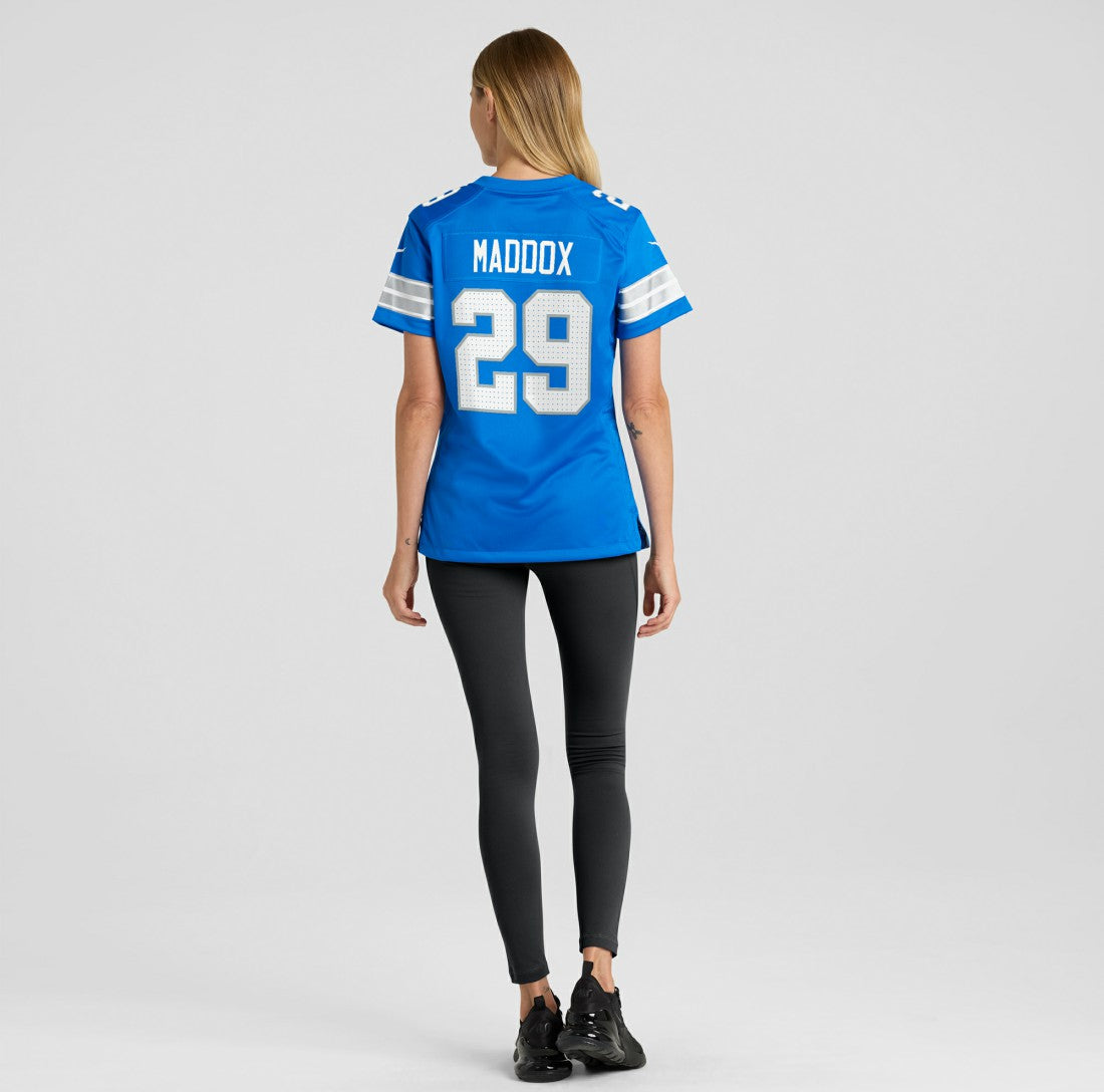 Avonte Maddox Detroit Lions Women's Team Game Jersey - Blue | NFL Jerseys