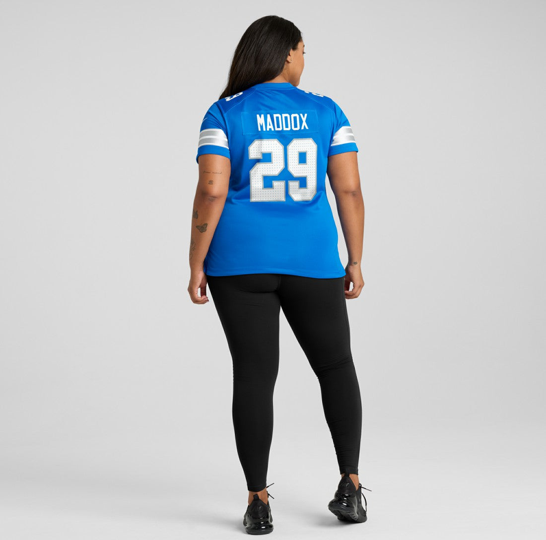 Avonte Maddox Detroit Lions Women's Team Game Jersey Blue - Nike