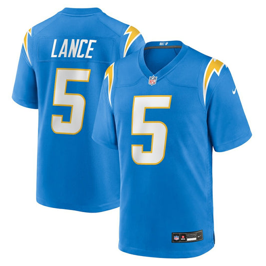 Trey Lance Los Angeles Chargers Team Game Jersey - Powder Blue | NFL Jerseys