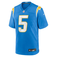 Trey Lance Los Angeles Chargers Team Game Jersey Powder Blue - Nike