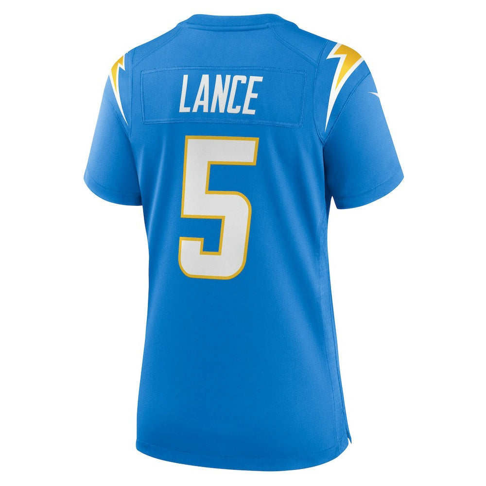 Trey Lance Los Angeles Chargers Women's Team Game Jersey Powder Blue - Nike