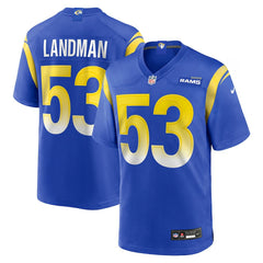 Nate Landman Los Angeles Rams Team Game Jersey Royal - Nike