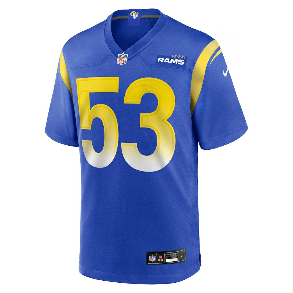 Nate Landman Los Angeles Rams Team Game Jersey Royal - Nike