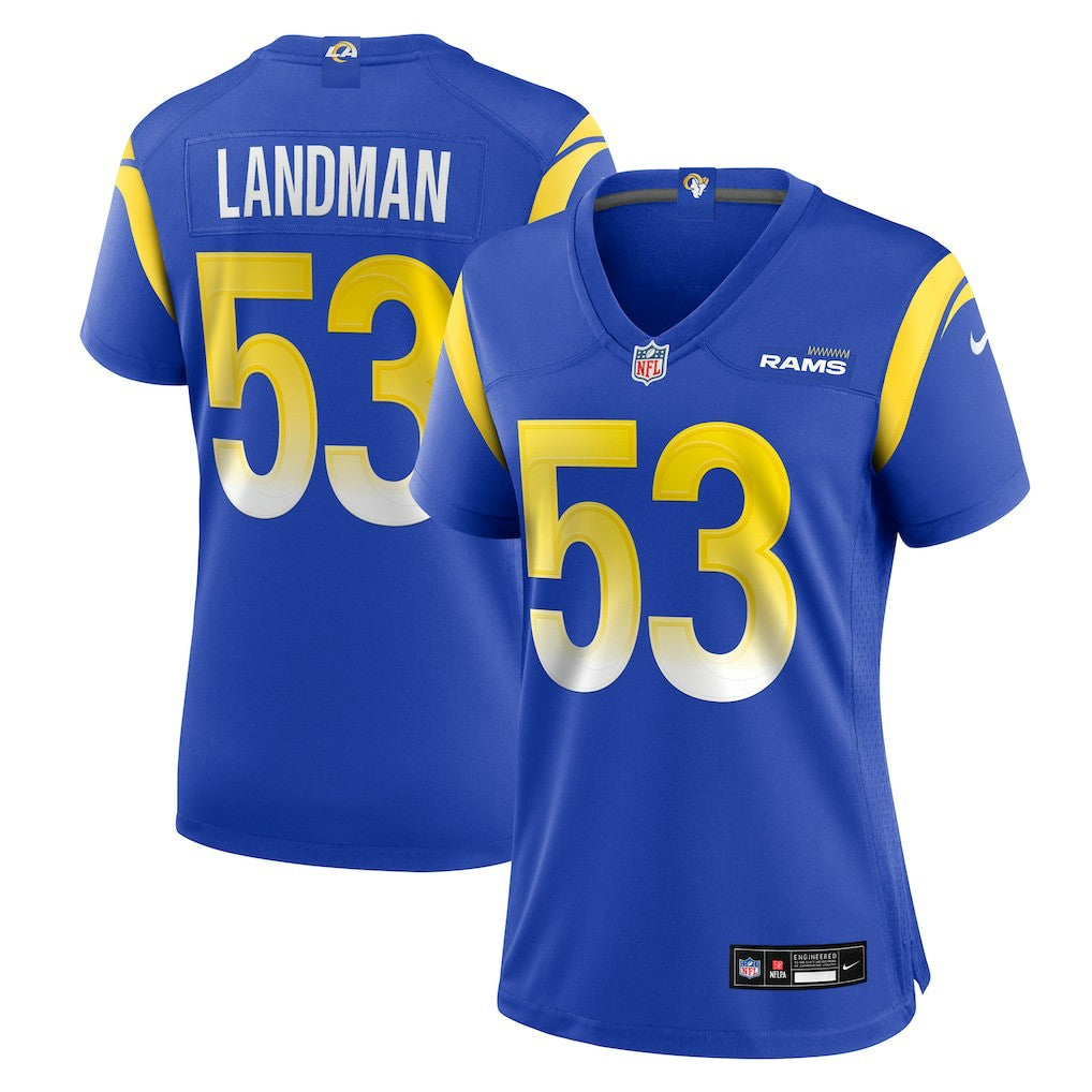 Nate Landman Los Angeles Rams Women's Team Game Jersey Royal - Nike