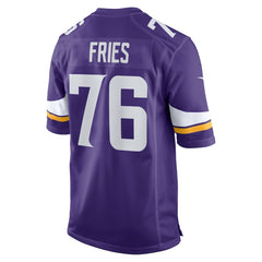 Will Fries Minnesota Vikings Team Game Jersey Purple - Nike