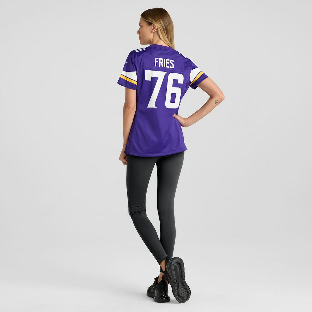 Will Fries Minnesota Vikings Women's Team Game Jersey Purple - Nike