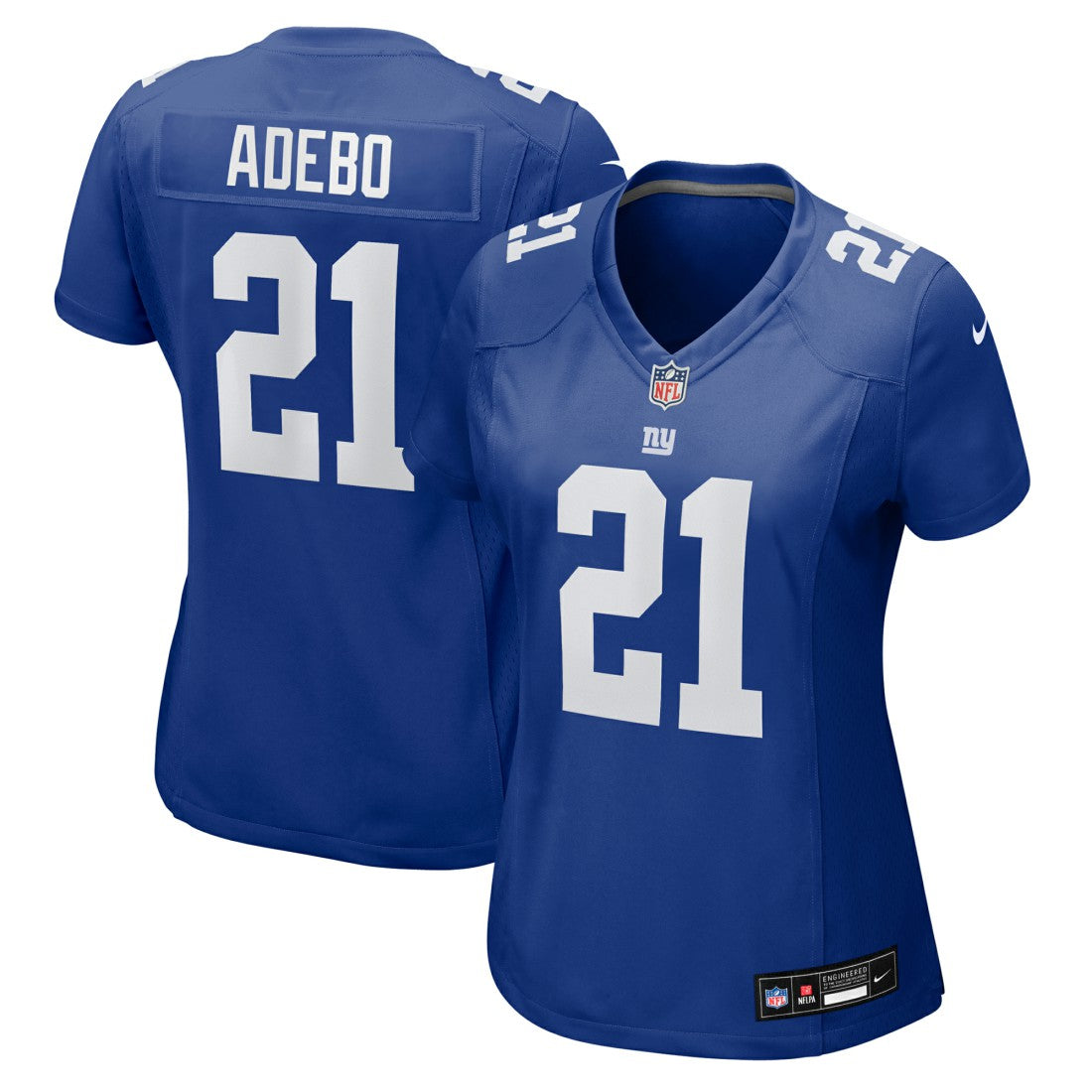 Paulson Adebo New York Giants Women's Team Game Jersey Royal - Nike