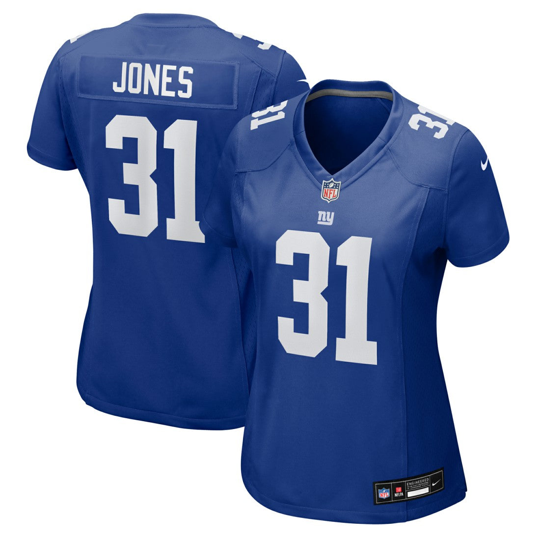 Nic Jones New York Giants Women's Team Game Jersey Royal - Nike