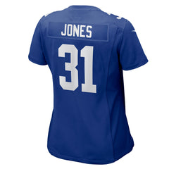 Nic Jones New York Giants Women's Team Game Jersey Royal - Nike