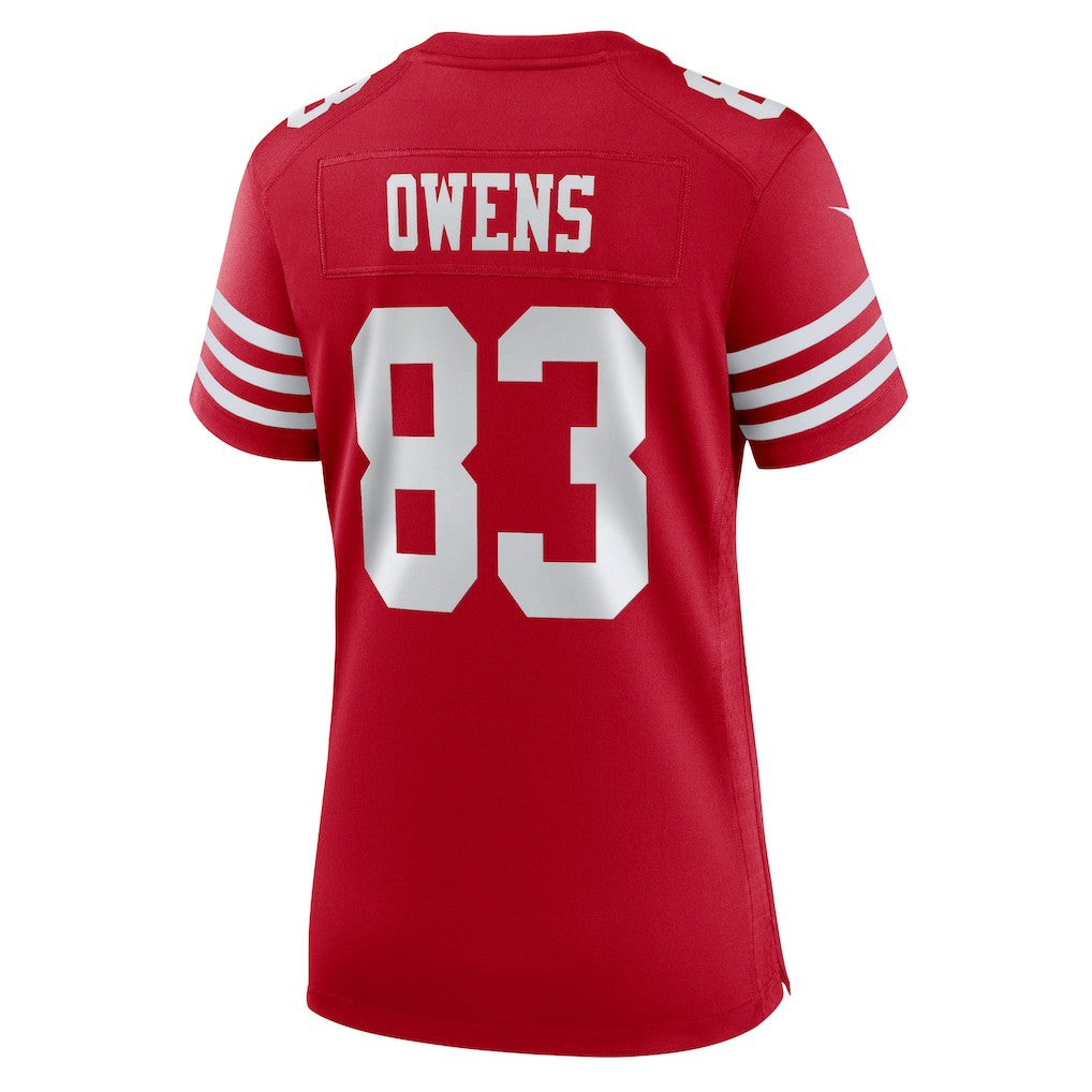 Terique Owens San Francisco 49ers Women's Team Game Jersey Scarlet - Nike