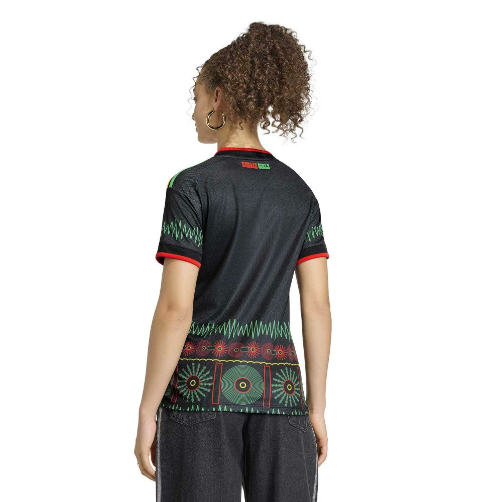 Adidas Jamaica National Team Women's 2026 Away Replica Jerseys - Black