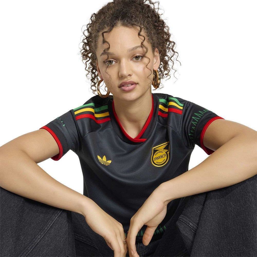 Adidas Jamaica National Team Women's 2026 Away Replica Jerseys - Black