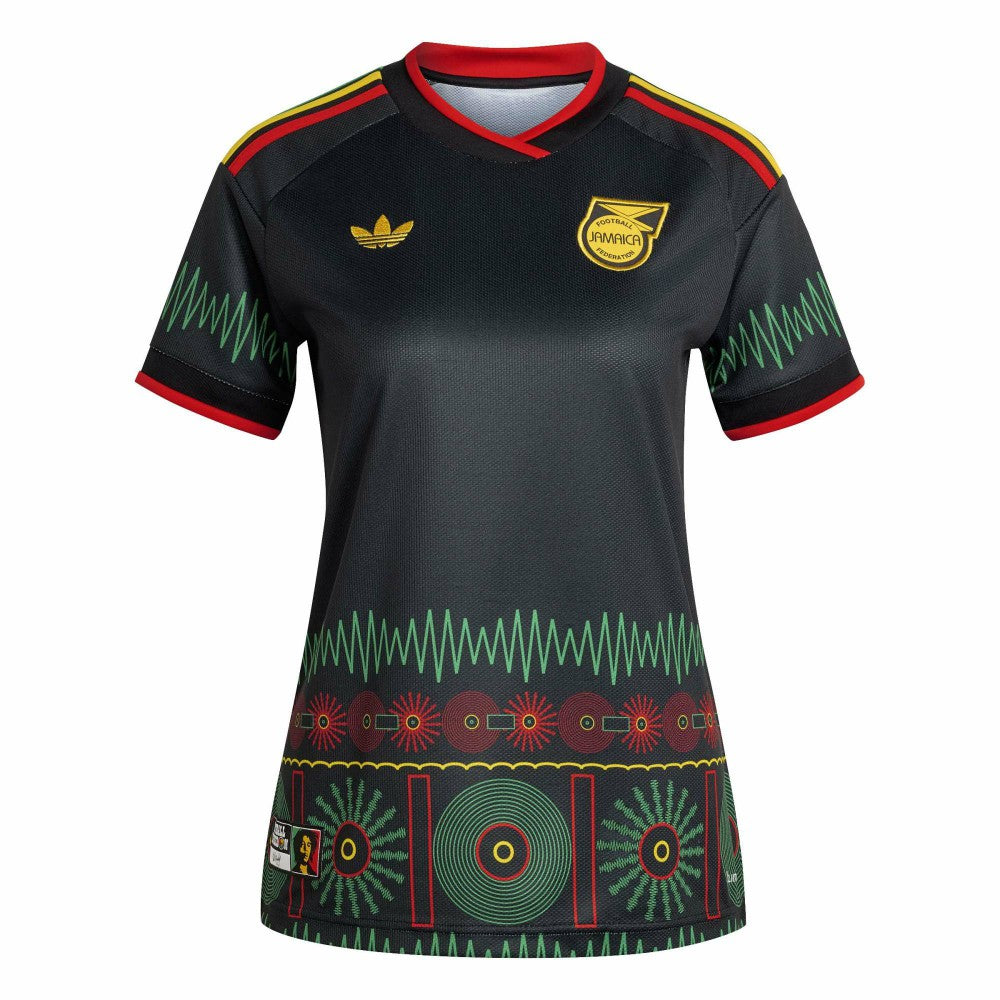 Adidas Jamaica National Team Women's 2026 Away Replica Jerseys - Black