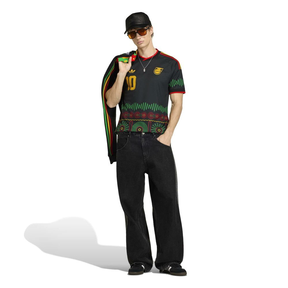 Adidas Bob Marley Jamaica National Team 2026 Away Replica Jerseys - Black