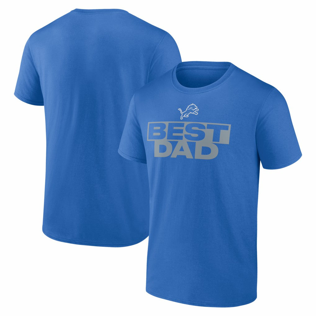 Detroit Lions Greatest Dad T-Shirt Blue - NFL