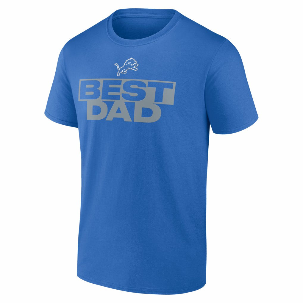Detroit Lions Greatest Dad T-Shirt Blue - NFL
