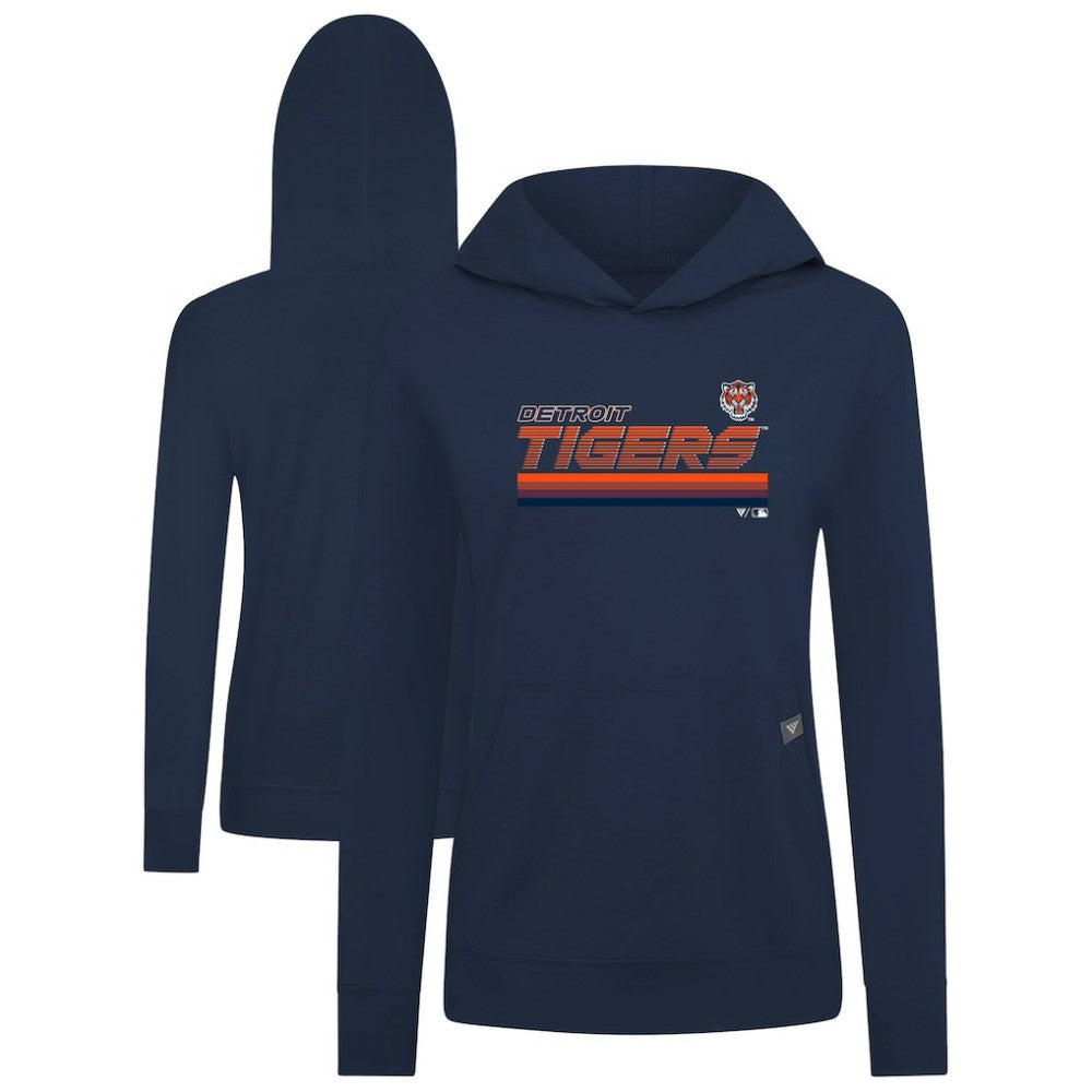 Detroit Tigers Levelwear Women's Relay Breaker Pullover Hoodie Clearance