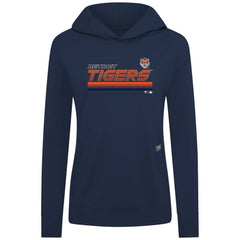 Detroit Tigers Levelwear Women's Relay Breaker Pullover Hoodie Clearance